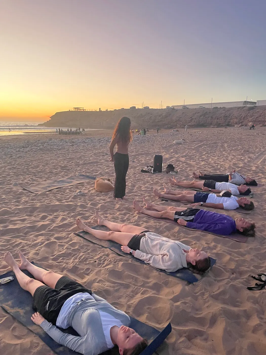 Safaa, Savasana in the sand